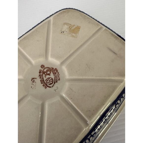 Polish Pottery Boleslawiec Rectangular Flowers Serving Baking Dish Stoneware - Picture 8 of 12